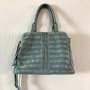 Target faux leather satchel